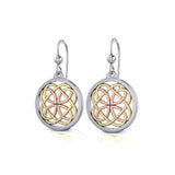 Celtic Knotwork Three Tone Earrings OTE589