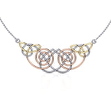 Celtic Knotwork Three Tone Necklace OTN002