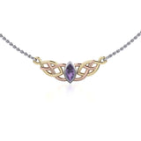 Celtic Knotwork Three Tone Necklace OTN116 - Jewelry