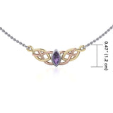 Celtic Knotwork Three Tone Necklace OTN116 - Jewelry