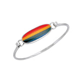 Oval Cabochon Silver Bracelet TBA059 - Jewelry