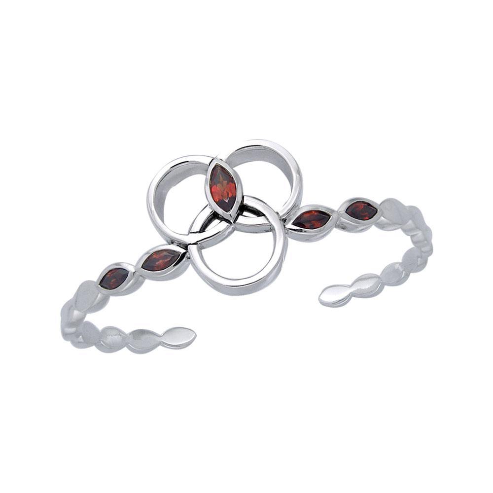 Citta Silver Cuff Bracelet with Gems TBA120 - Jewelry