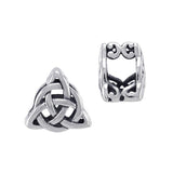 Celtic Knotwork Triquetra Sterling Silver Bead TBD185 - Jewelry