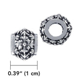 Snowflake Sterling Silver Bead TBD202 - Jewelry