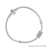 Manifestation Rune Symbol Silver Bead TBD358 - Jewelry