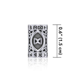 Intuition Rune Symbol Silver Bead TBD360 - Jewelry