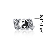 Yin Yang Symbol with Celtic Accented Silver Bead TBD365 - Jewelry