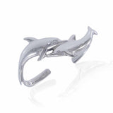 Dolphins lift our spirits up ~ Sterling Silver Cuff Bracelet TBG014 - Jewelry