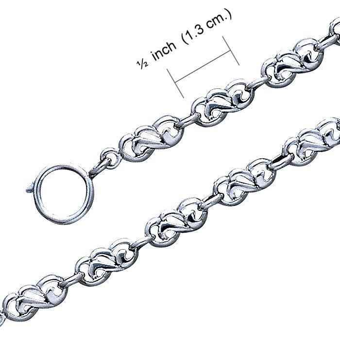 Celtic Link Silver Bracelet TBG063 - Jewelry