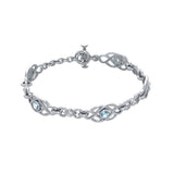 Celtic Knots Sterling Silver Bracelet TBG097