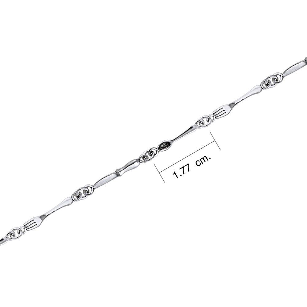 Cafe Cutlery Link Bracelet TBG132 - Jewelry