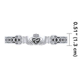 Celtic Knot Claddagh Cuff Bracelet TBG270 - Jewelry