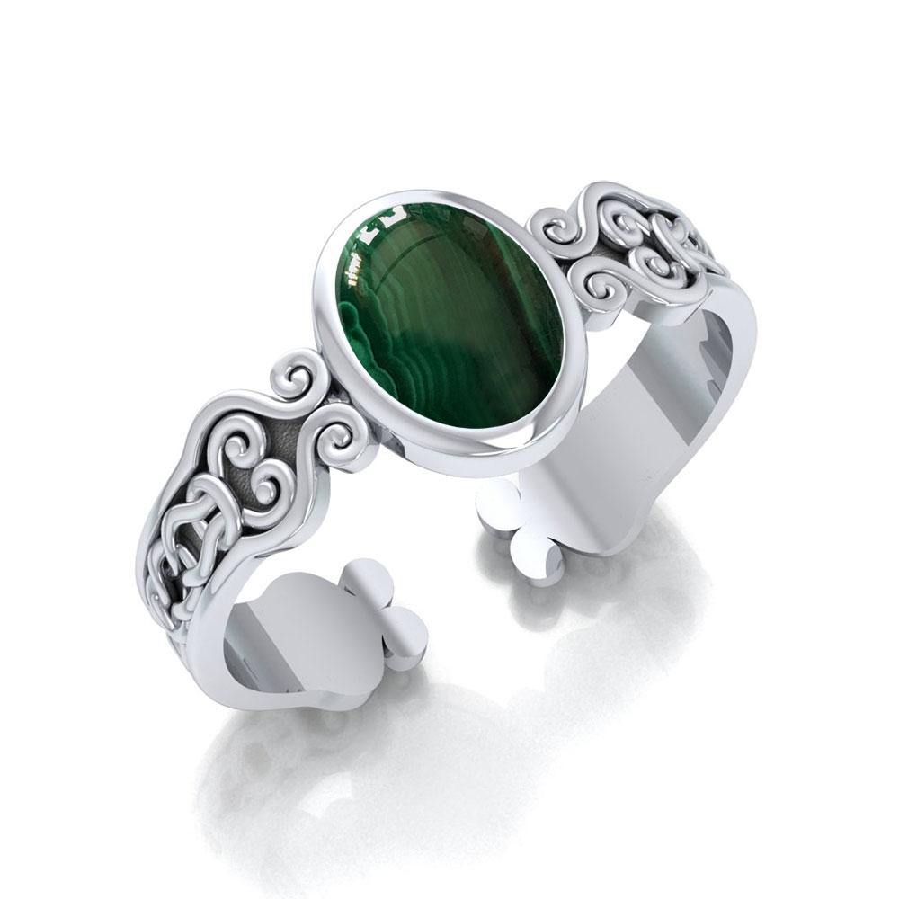 Celtic Knot Spiral Cuff Bracelet TBG278 - Jewelry