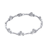 Celtic Trinity Claddagh Link Bracelet TBG368 - Jewelry