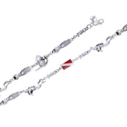 Flag and Dive Equipment Sterling Silver Bracelet TBG423