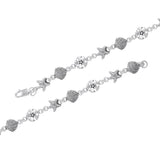 Beach is Life ~ Sterling Silver Jewelry Link Bracelet TBG451 - Jewelry