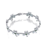 Celtic Shamrock Link Bracelet TBG713 - Jewelry