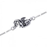 Fantasy Dragon Silver Anklet TBG735 - Jewelry