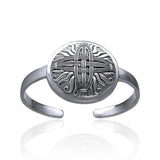 Celtic Saint Brigids Cross Cuff Bracelet TBG796
