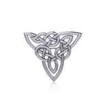 Celtic Trinity Knot Silver Brooch TBR017 - Jewelry