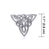 Celtic Trinity Knot Silver Brooch TBR017 - Jewelry
