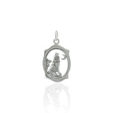 Howling Wolf Silver Charm TC429 - Jewelry