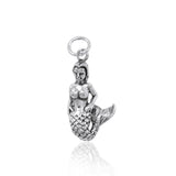 The Mystic Melody of a Sea Mermaid ~ Sterling Silver Charm TC609