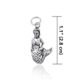 The Mystic Melody of a Sea Mermaid ~ Sterling Silver Charm TC609 - Jewelry