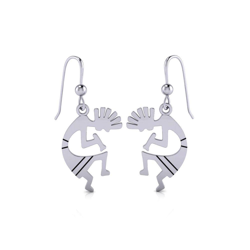 Kokopelli Silver Earrings TE095 - Jewelry
