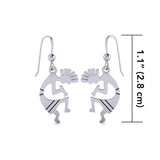 Kokopelli Silver Earrings TE095 - Jewelry