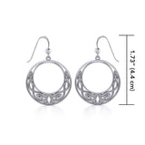 Celtic Moon Silver Earrings TE101 - Jewelry