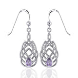 Celtic Knotwork Silver Earrings TE107 - Jewelry