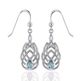 Celtic Knotwork Silver Earrings TE107 - Jewelry