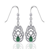 Celtic Knotwork Silver Earrings TE107 - Jewelry