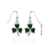 Celtic Shamrock Silver Earrings TE1118 - Jewelry