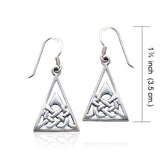 Celtic Knotwork Triangle Earrings TE118 - Jewelry