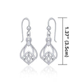 Celtic Knotwork Silver Earrings TE140 - Jewelry