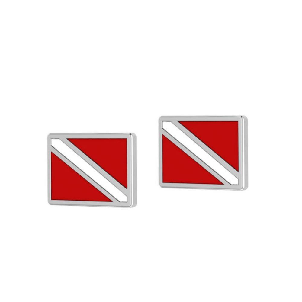 Dive Flag Post Earrings TE2045 - Jewelry