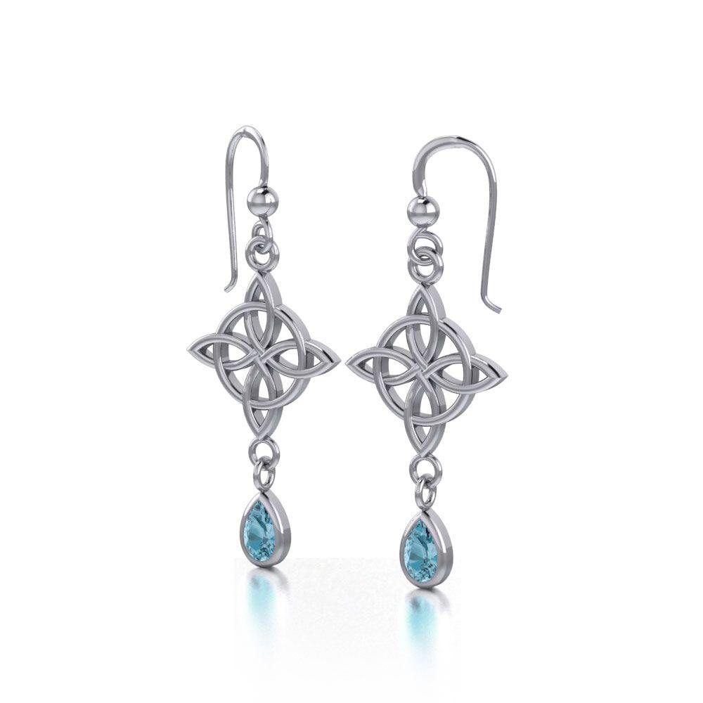 Celtic Quaternary Knot Earrings TE2891 - Jewelry