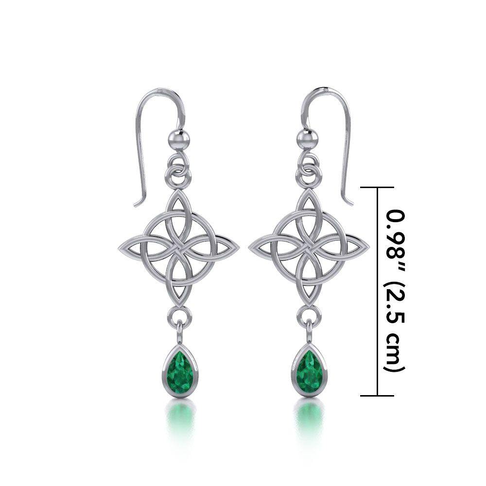 Celtic Quaternary Knot Earrings TE2891 - Jewelry