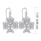 Celtic Knot Shamrock Earrings TE2919 - Jewelry