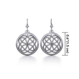 Celtic Knotwork Silver Earrings TE589 - Jewelry