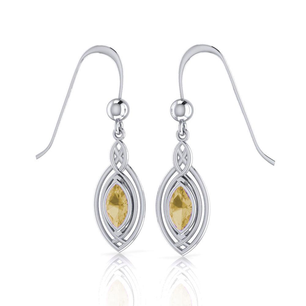 Woven Cabochon Earrings TE872 - Jewelry