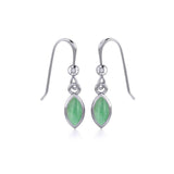 Small Marquise Cabochon Earrings TE910 - Jewelry