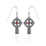 A beautiful statement of pride and faith ~ Sterling Silver Jewelry Celtic Cross Hook Earrings TER075 - Jewelry