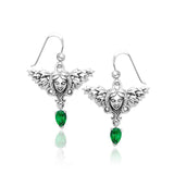 Angel Earrings with Dangling Gemstone TER1075