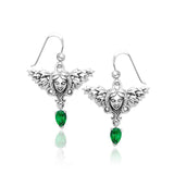 Angel Earrings with Dangling Gemstone TER1075 - Jewelry