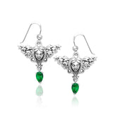 Angel Earrings with Dangling Gemstone TER1075 - Jewelry