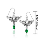 Angel Earrings with Dangling Gemstone TER1075 - Jewelry