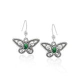 Delighted of the butterfly beauty ~ Sterling Silver Jewelry Earrings with Gemstone TER1237 - Jewelry